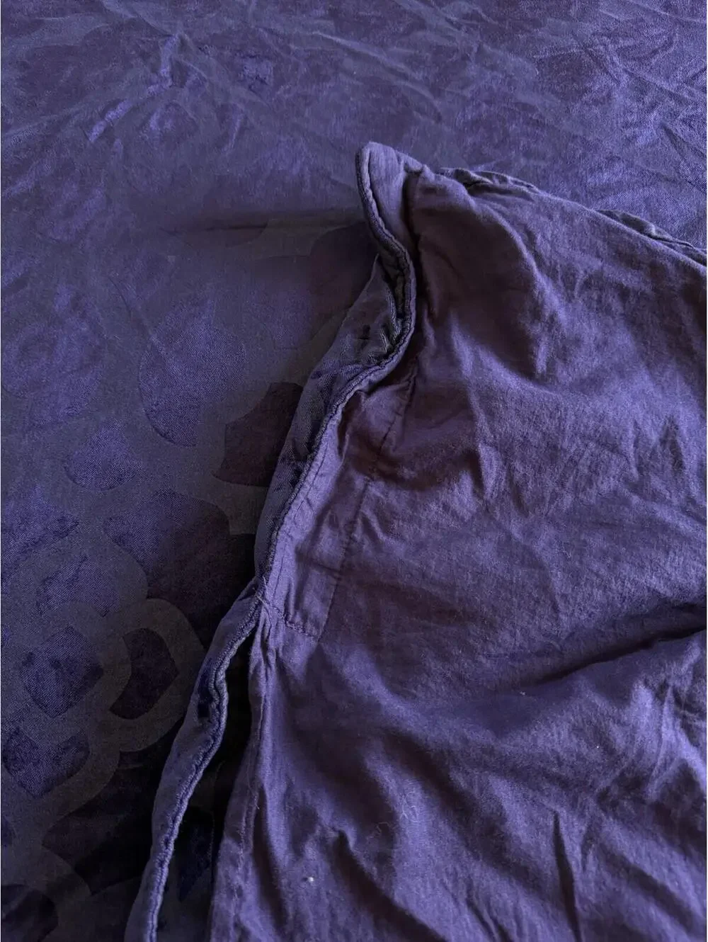 Z Gallerie Queen Duvet Cover Purple Velvet + 3 Euro Shams 26x26